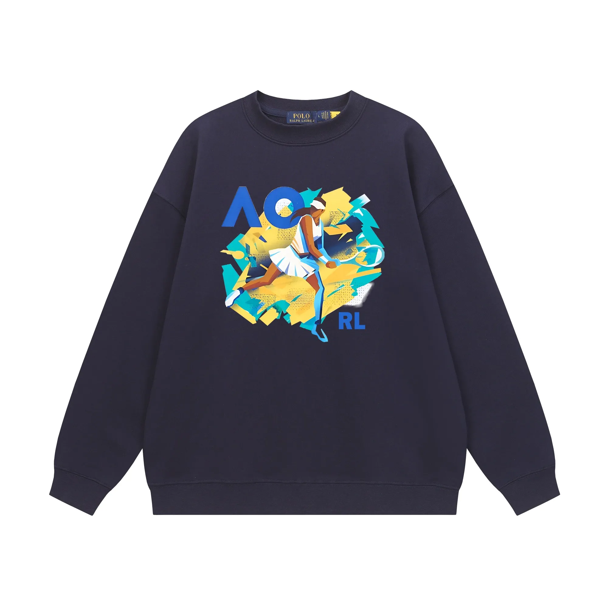 P200 Long-term stock] RalphLauren/Ralph Lauren 2025 autumn and winter new bear letter print 420g heavy large terry sweatshirt Ralph Lauren's age-reducing item, the coat fabric is made of 85% cotton ➕15% polyester, which not only retains the softness, comfort and breathability of cotton, but also adds the wear resistance and wrinkle resistance of polyester fiber, making the clothes more durable and easy to care for. Even in slightly cooler weather, you won't feel stuffy when wearing it. This kind of fabric has a natural crisp feel and is not easy to pill or deform. The bear on the chest is printed with English letters. It is full of color, full of three-dimensionality, and lifelike, adding a bit of liveliness and interest to the whole sweatshirt. There is no pressure to dress, regardless of age or gender. Complete accessories! Color: black, white, navy blue, light floral gray Size: M-L-XL-XXL